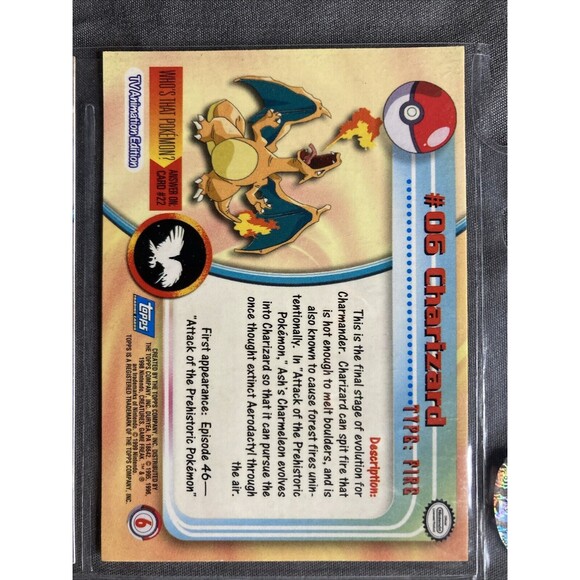 Topps Pokemon TV Animation Series 11 Card Set (1999) • Charizard • Exc. Cond. - Picture 15 of 16